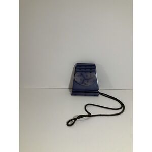 Tiny Plastic Woman Handbag With Strap Purple‎ And Brown